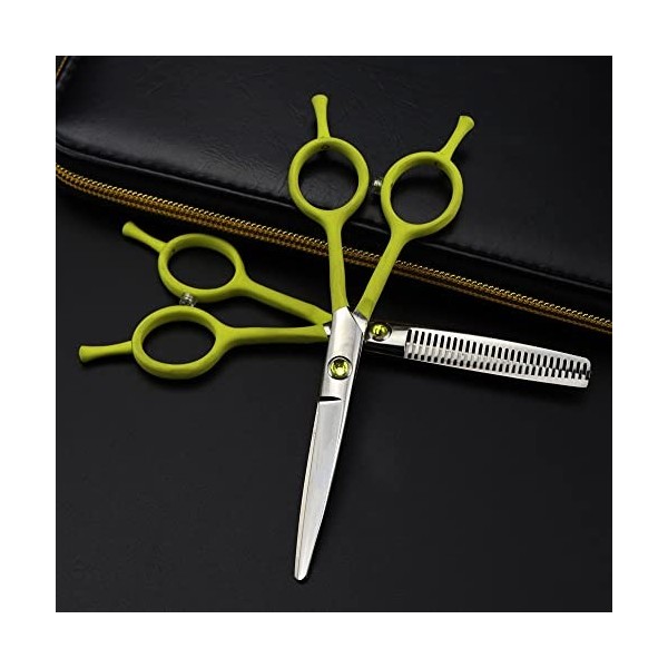 Ciseaux De Coupe De Cheveux, 5 Pouces Professionnel Japon 440c Ciseaux Jaunes Maquillage Coupe Cheveux Ciseaux Coupe Coiffeur