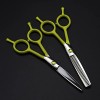 Ciseaux De Coupe De Cheveux, 5 Pouces Professionnel Japon 440c Ciseaux Jaunes Maquillage Coupe Cheveux Ciseaux Coupe Coiffeur