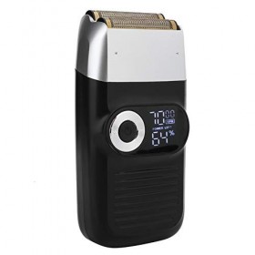 Rasoir à feuille, rasoir électrique à feuille rechargeable Tondeuse à barbe à tête chauve Rasoir à moustache LCD pour hommes