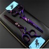 SXFZQ Couper Les Cheveux Ciseaux Set Purple - 6.0" Ciseaux de Coiffure Ciseaux Dilution Toilettage Styling Kit en Acier Inoxy