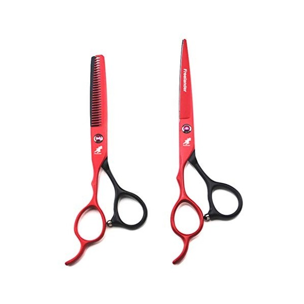 Main Gauche Ciseaux de Coupe de Cheveux Set - 6.0" Ciseaux de Coiffure Ciseaux Dilution Toilettage de Sharp Styling en Acier 