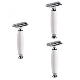FOMIYES 3 Pièces Rasoirs Chauves Pour Hommes Tête Rasuradoras Para Hombres Rasoirs Pour Hommes Rasoir Ouvert Papillon Rasoir 