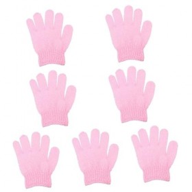 FOMIYES 70 Pièces Gants De Bain À Cinq Doigts Gant De Toilette Coréen Gant De Toilette Gants De Massage Luffa Éponge De Bain 