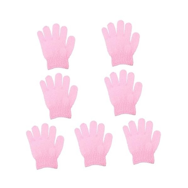 FOMIYES 70 Pièces Gants De Bain À Cinq Doigts Gant De Toilette Coréen Gant De Toilette Gants De Massage Luffa Éponge De Bain 