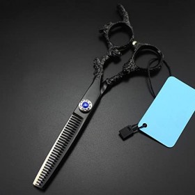 ciseaux de coiffeur Ciseaux De Coupe De Cheveux, 6 Pouces Professionnel Japon 440c Acier Noir Dragon Poignée Ciseaux De Cheve