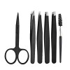 aolichun pincettes Tweezers à Sourcils en Acier Inoxydable en Acier Inoxydable de 6 pièces Set Tool Slant Tool Tool Clip pinc