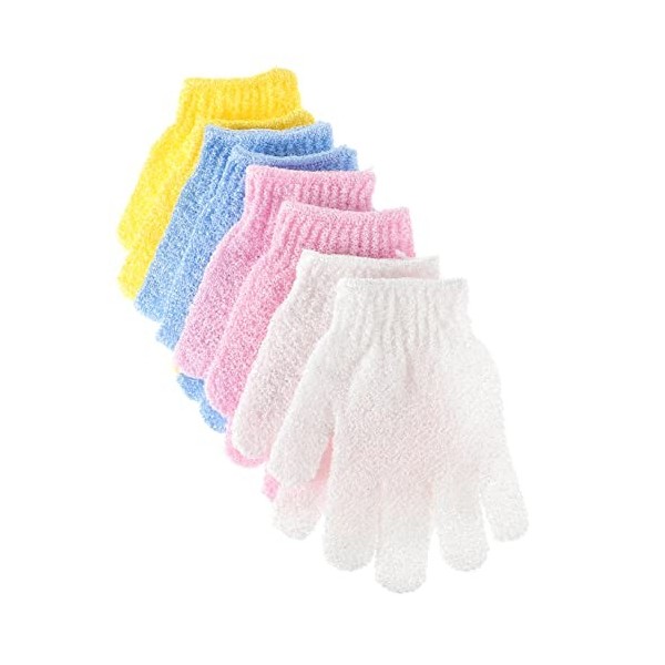 VducK 8pcs Gants de gommage for le corps Serviettes de bain Douche Gants de bain exfoliants Type de gant Serviettes de toilet