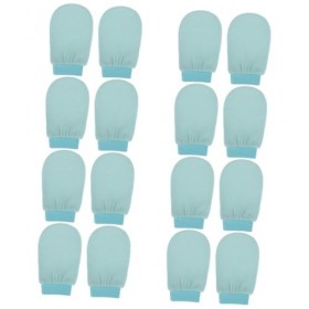 16 Pièces Gants De Bain Gant De Toilette Serviettes Propres Pour Le Visage Gants De Massage Luffa Épurateur De Gant De Gommag