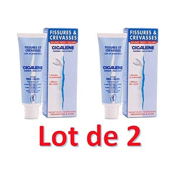 Cicaleïne Crème pour pieds et talons 50 ml lot de 2 tubes