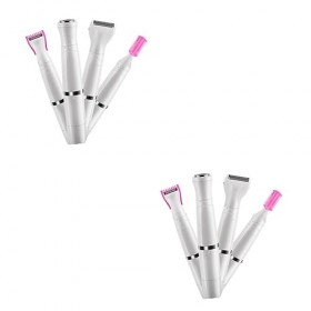 Healeved Épilateur Électrique 2 Pièces 4 Visage Dispositif DÉpilation Dames Rasoirs Pour Le Rasage Rasoir Électrique Électri