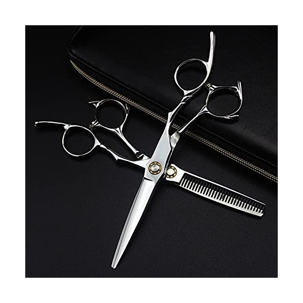 ciseaux de coiffeur Ciseaux de coupe de cheveux, 6 pouces professionnel japon 440C roulement coupe cheveux ciseaux beauté cou