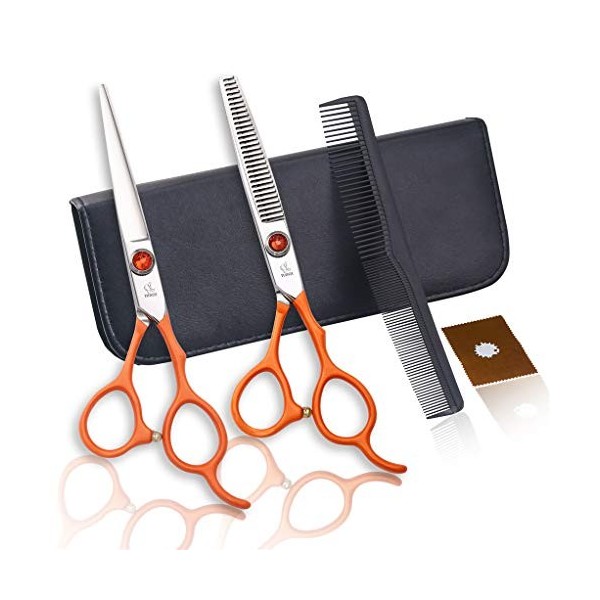 Couper Les Cheveux Ciseaux Set Professionnel Plat Dents Ciseaux Amincissants Ciseaux Enfant Coupe Coiffure Cheveux en Acier I