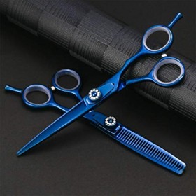 Ciseaux De Coiffure Ciseaux Cheveux Dilution Set 6.0 Pouces Salon De Coiffure Coupe Kit Professionnel Cisaillement en Acier I