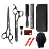 FOOSKOOS Ciseaux Coiffure Ciseaux à Couper Les Cheveux Kit 11pcs Caisses de Coupe des Cheveux Kit Kit de Ciseaux de Coiffure 