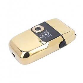 Rasoir électrique à Grille pour Hommes Rasoirs Rotatifs Humides et Secs avec Couvre-tête de Rasoir, Tondeuse de Précision pou