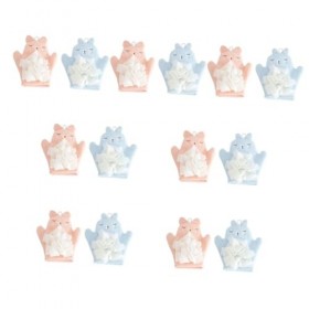 Beaupretty 14 Pièces Gants De Bain Réversibles Serviette Éponge En Mousse Épurateur De Nettoyage Gants De Bain Animaux Servie