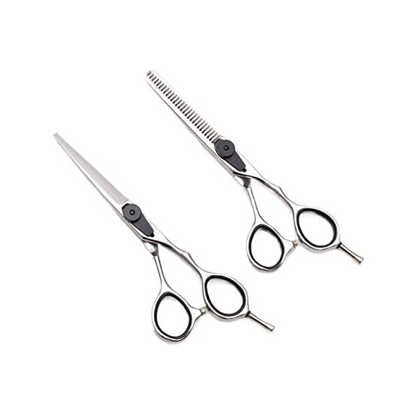 GUANGGUANG Ylingling Store 1pair 6"17,5 cm 440c Logo personnalisé Professionnel Ciseaux de Coiffure coupant Les cisaillements