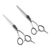 GUANGGUANG Ylingling Store 1pair 6"17,5 cm 440c Logo personnalisé Professionnel Ciseaux de Coiffure coupant Les cisaillements