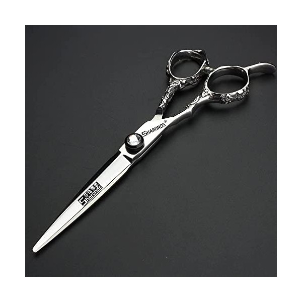 AXEMOORE Ciseaux de coiffure professionnels pour gaucher - 15,2 cm - En acier inoxydable - Pour femme et homme