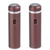  2 PCS Rasoir éTanche IPX7 Rechargeable, Rasoir Humide et Sec et sans Fil, un Mini Rasoir éLectrique Portable Corps en Alli