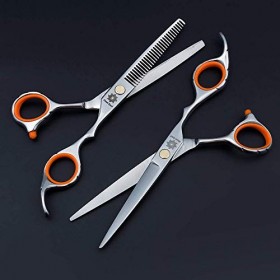 SEESEE.U Ensemble de Ciseaux de Coupe de Cheveux Professionnels de 6,0 Pouces - Coiffeur/Salon/Rasoir Coupe de Cheveux et ami