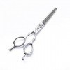 SEESEE.U 5.5 Professional Twin Tail Barber Hair Thinning Scissor Shears Salon Texturizing/Blending Shear Japanese 440C Hairs