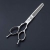 SEESEE.U 5.5 Professional Twin Tail Barber Hair Thinning Scissor Shears Salon Texturizing/Blending Shear Japanese 440C Hairs