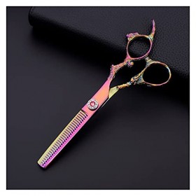 Cheveux de rasoir professionnels, cisailles plates, placage de couleur, cisailles texturantes pour cisailles de coupe de chev