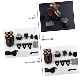 FRCOLOR 1 PC Rasoir Mens Body Trimmer 5 Tête Rasoir Rechargeable Rasoir Corps Rasoirs Électriques Rotatifs Rasoir De Mode Hom