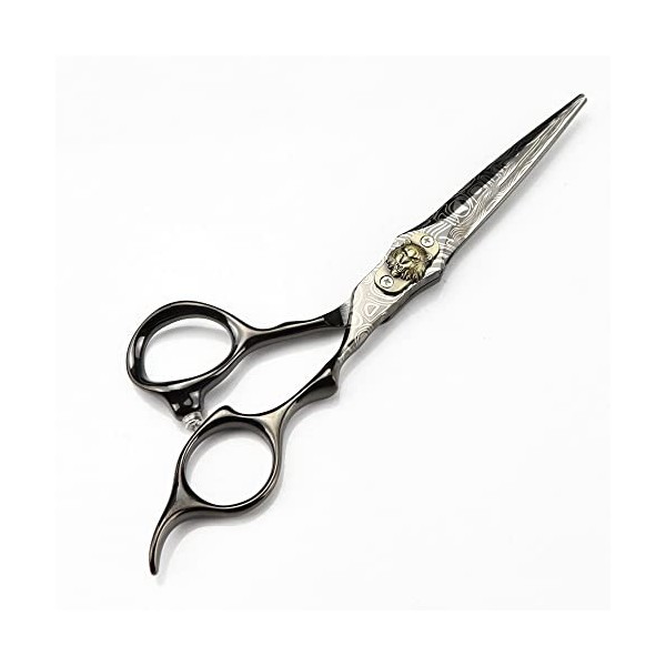 Professional 6 in Black Damascus Scissor Tiger Hair Cuttingciseaux de coupe de cheveux amincissement des cheveuxciseaux de co