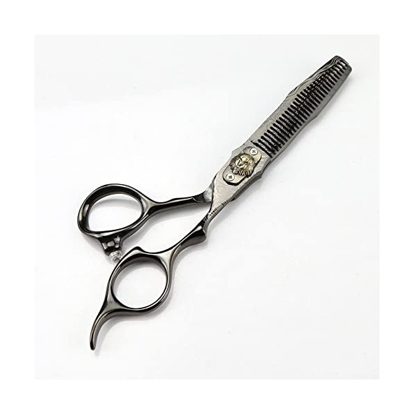 Professional 6 in Black Damascus Scissor Tiger Hair Cuttingciseaux de coupe de cheveux amincissement des cheveuxciseaux de co