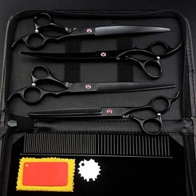 Kit de ciseaux de coiffure professionnels de 8 pouces Ciseaux amincissants Ciseaux amincissants Ensemble de ciseaux de coiffu
