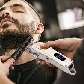 Tondeuse électrique, Tondeuse à Cheveux électrique Rechargeable par USB Lames en Acier Inoxydable Polyvalentes pour Hommes po