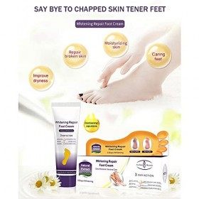 100 G de Crème Réparatrice pour les Pieds, Soulagement Rapide pour la Réparation du Talon Sec et Fissuré