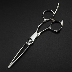 ciseaux de coiffeur Ciseaux de coupe de cheveux, 6 pouces Professional Japan 440c Upscal ciseaux gemme noire ciseaux à cheveu