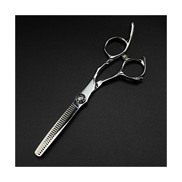 ciseaux de coiffeur Ciseaux de coupe de cheveux, 6 pouces Professional Japan 440c Upscal ciseaux gemme noire ciseaux à cheveu