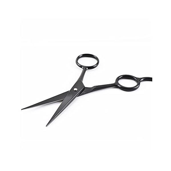 Petits ciseaux de maquillage noirs de 4 pouces, ciseaux de coiffure, tondeuse à nez, ciseaux de coiffeur, ciseaux à sourcils,