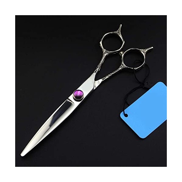 Gemme violette 6.0 "ciseaux de cheveux japonais, ciseaux en téflon Ciseaux de coiffure bon marché Ciseaux amincissants de coi