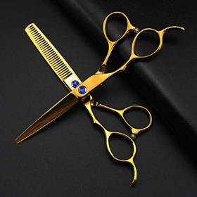 Ciseaux de coupe de cheveux, 6 pouces 5 couleurs professionnels 440c Ciseaux à cheveux pour gauchers coupe de cheveux de coif...