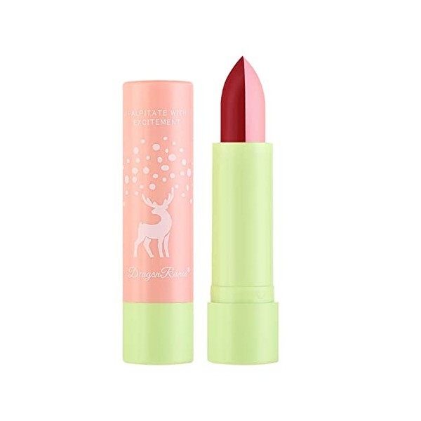 Gloss Enfant Fille Bio Rouge à lèvres double couleur et à couleur hydratante pour les lèvres Rouge à lèvres facile à décolore
