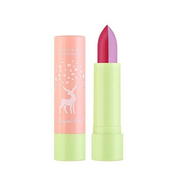 Gloss Enfant Fille Bio Rouge à lèvres double couleur et à couleur hydratante pour les lèvres Rouge à lèvres facile à décolore