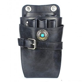 ZWEBY Pochette à Outils de Coiffure Retro Personality Ciseaux Sac à Taille Coiffure Ciseaux Pouche Salon de Coiffure Couleur