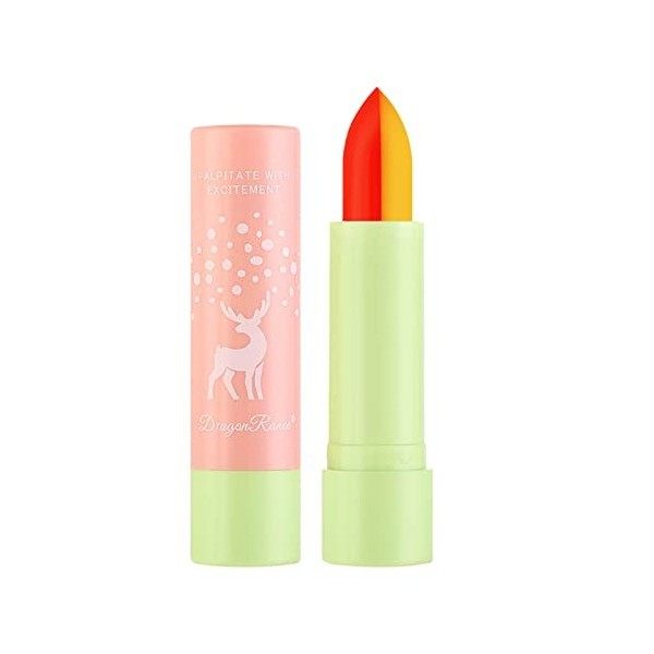Gloss Enfant Fille Bio Rouge à lèvres double couleur et à couleur hydratante pour les lèvres Rouge à lèvres facile à décolore