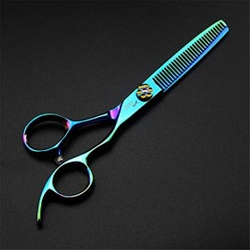 6.0 pouces professionnel Ciseaux de coupe de cheveux coiffure Ciseaux Dilution Haut de gamme Set Salon 6CR en acier inoxydabl