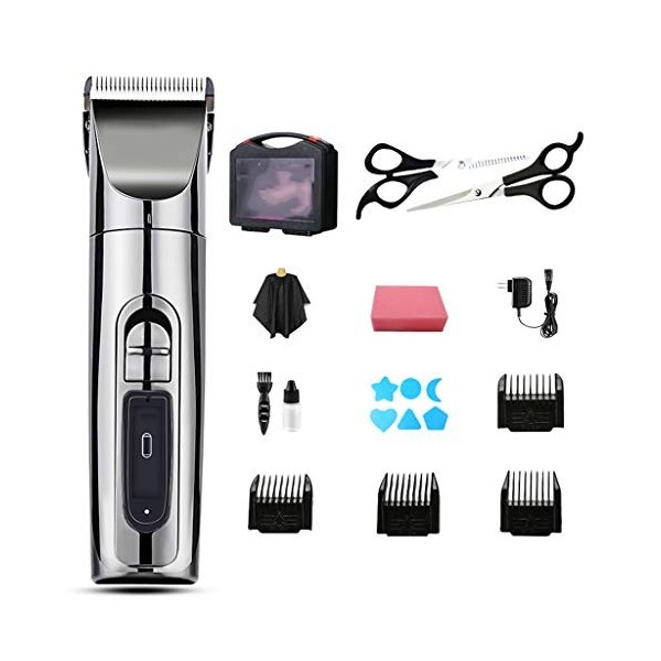 Coupe de cheveux Coupe dartefact Professionnel Salon de coiffure Rasoir électrique rechargeable pour cheveux domestique, Ton