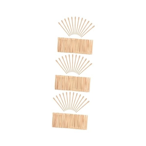 Beaupretty 3000 Pcs Bâtons De Cire DÉpilation Spatules De Cire En Bois Bâtons Applicateurs De Cire Langue Scrpaer Kit DÉpil