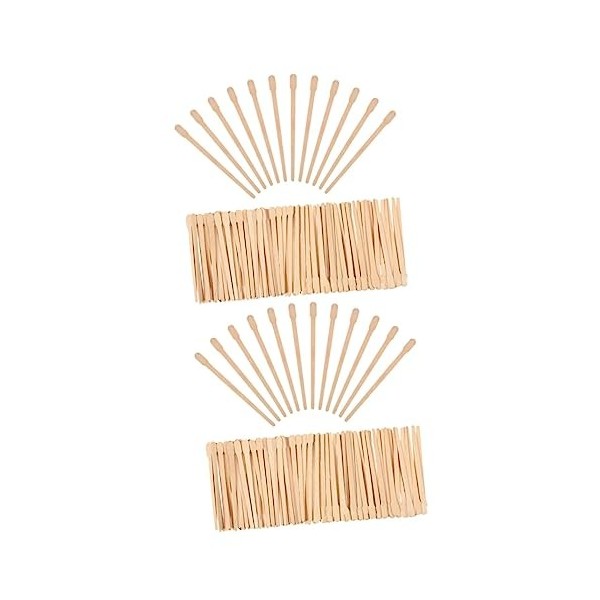 Beaupretty 3000 Pcs Bâtons De Cire DÉpilation Spatules De Cire En Bois Bâtons Applicateurs De Cire Langue Scrpaer Kit DÉpil