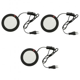 FRCOLOR 3 Pièces Four À Cire Mini Chauffe-Café Chauffe-Bougie Brûleur De Chauffage De Cire Chauffe-Cire Chauffe-Cire Poêle À 