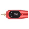 Puissance de Tatouage 2000mAh, Alimentation de Batterie de Tatouage sans Fil à Affichage Numérique Dinterface RCA Rouge 