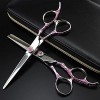 ciseaux de coiffeur Ciseaux De Coupe De Cheveux, 6 Pouces Professionnel Japon 440c Ciseaux De Cheveux De Prune Rose Coupe Bar